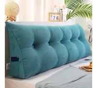 MZYZPPBD Coussin de Lecture pour lit Coussin Compensé Triangulaire Oreiller De Coussin Tete de lit Dossier De TêTe De Lit Amovible Coussin Lombaire en Coin pour Chambre Lit Jour,B,100 * 20 * 50cm