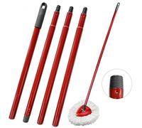 Mzzdk Manche de Rechange Compatible avec Vileda Turbo Spin Mop,72/105/138cm EasyWring Manche de Balai Ajustable en Quatre Sections Accessoire, pour Nettoyage des Sols