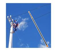 MZZKFC perche de soutien isolée Perche Isolante Haute Tension 9000mm, Perche Reprise D'isolant Réglable En Hauteur Avec Crochet, Perche Télescopique Électricien(C head,Longest 900cm/354.3'')
