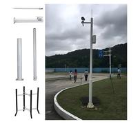 MZZKFC Poteau de caméra de Surveillance Poteau pour Caméra De Sécurité Extérieure À Raccord, Support Universel pour Caméra De Sécurité Au Sol 2-3 Sections, 2 2.5 3 3.5 4 4.5 5 6m(B,2m-78 7/10")