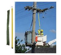 MZZKFC Tige de mesure isolée Toise Isolante Réglable En Hauteur Avec Housse, Perche De Manœuvre Rétractable Et Isolée Avec Crochet De Mesure Amovible En Alliage, 10-500KV(Yellow,49.2ft/1500cm)