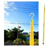 MZZKFC Tige de mesure isolée Toise Isolée, Outil De Sécurité Électrique Rétractable Et Léger, Longueur Réglable, Règle De Toise La Plus Longue (18m) 10-500KV(Yellow,Longest 315''/8m)