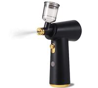 MZZYG Aérographe Noir Rechargeable sans Fil pour Soins du Cuir chevelu, Nail Art, Maquillage, Artisanat, Décoration de Gâteaux, Peinture de Modèles, 20CC, ABS + Cuivre, Gun