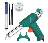 Kit de Fer à souder Kit De Réparation De Pistolet À Étain Manuel Haute Puissance, Pistolet À Souder À Alimentation en Étain, Machine À Souder Manuelle(Green5-piece Set)