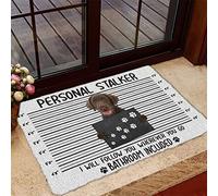 N/Ａ Paillasson Interieur Tapis d'entrée Paillasson Personnel Stalker Labrador Retriever Chocolat Decoration Maison