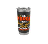 N° 1 Règle de forge Don't Touch The Hot Blacksmith Enclume Forging Gobelet isotherme en acier inoxydable double paroi