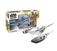 Revell Kit de maquette Star Wars N1 Starfighter (Din Djarin) 1:24 avec figurine « Mando » assise