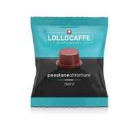 N.100 Capsules Lollo Passion Bleu Mélange Noir (Compatible pour Machines Lavaz