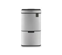 Les Collectors - Poubelle de cuisine à capteur N°1012, inox, 3 compartiments 47+11+11L