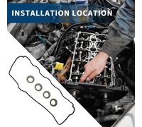 N° 1121374020 Joint De Couvercle De Soupape Avec Joints D'Étanchéité De Bougie D'Allumage Pour Toyota Rav4 4 Cyl 2.0L 1996-2000 / Caoutchouc Durable / 1 Ensemble.