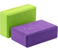 N° 2 briques de yoga blocs de soutien pour la pratique du yoga en mousse Eva Eco-Friendly