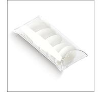 100 TUBE PVC SACHETS À DRAGÉES CONFETTIS TRANSPARENT 6X4 CM