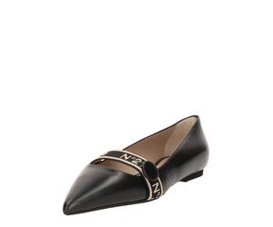 N°21 Ballerines beige / noir, Taille 39
