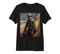N° 3, 80e Anniversaire, WW2, atterrissage en Normandie T-Shirt Haut de Gamme