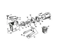 Hayward Couvercle de filtre de rechange SPX1600D pour Hayward Superpump