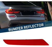 N°63148063197 Réflecteur De Pare-Chocs Pour Bmw 740I 2016-2019 Réflecteur De Pare-Chocs Arrière Gauche Marqueur Latéral En Plastique Durable 1 Pièce Rouge