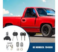 N° 704600/15298924 Cylindre de Verrouillage de Porte d'Allumage Non Codé avec 2 Clés pour Chevy Silverado pour GMC Sierra / 1 Jeu / Ton Argenté