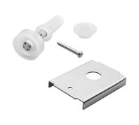 N 7192 Support de réparation de porte à deux volets et pivot supérieur et roue de guidage pour porte pliante N 7266, montage supérieur ou inférieur