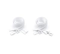 N° 8, Simple/Double, En Résine, Avec Verrouillage Automatique, Pour La Confection de Vestes, Manteaux Et Autres Vêtements. Accessoires de Couture./White/Double Open-100Cm