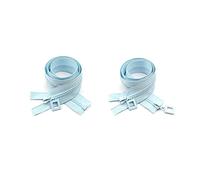 N° 8, Simple/Double, En Résine, Avec Verrouillage Automatique, Pour La Confection de Vestes, Manteaux Et Autres Vêtements. Accessoires de Couture./ Blue/Double Open-100Cm