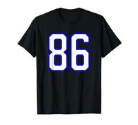 Nº 86 Eighty Six Maillot de sport Blanc/bleu T-Shirt
