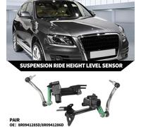 N°8R0941285D Capteur De Niveau De Hauteur De Suspension Pour Audi Q5 2009-2017/ Avant Gauche Droite Capteur De Niveau De Phare/ Métal Durable/ 1 Paire Noire.