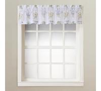 N ° 918 Eve de Jardin Floral de Cuisine Rideau Swag Paire, Polyester, Blanc, 54" x 14"