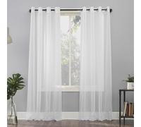 N ° 918 Sheer Voile Œillet à Panneau de Rideau, Blanc, 149,9 x 241,3 cm