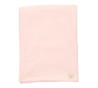 Couverture bébé en gaze de coton et polaire rose 75X100