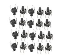 N/A 20Pcs 4.5mmx4.5mmx3.8mm Panel PCB Momentary Tactile Tact Push Button Switch 4 Pin Dip