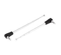 N/A 3.5mm Mâle Jack Téléphone AM FM Radio 4 Sections Antenne Télescopique 2 pcs