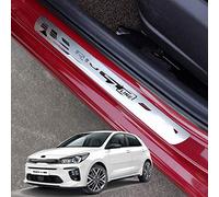 N/A 4Pcs Externes Seuils Porte, pour Kia Rio GT Line GT-Line Voiture Pédale Kick Plates Threshold Bar Antidérapant Anti-Rayures Bande Protection Accessoires Décoratifs, Acier Inoxydable