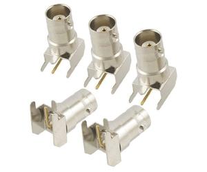 N/A 5 Pcs BNC Femelle Angle Droit À Souder PCB Mount RF Connecteur Adaptateur