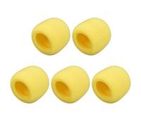 N/A 5 PCS Épaissir Boule-Type Éponge Mousse Mic Couverture Microphone De Poche Pare-Brise Bouclier Protection Jaune pour KTV Diffusion
