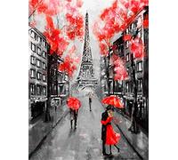N / A 5D pour Adultes Peinture Diamant kit Complet Street View DIY Diamond Painting Strass à Broder au Point de Croix Arts Craft pour Home Décoration Murale Broderie-Round Drill,20X30cm