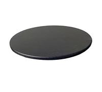N/A Anti-Slip Ronde Couverture de Table Tissu Imperméable Nappe Protecteur Fit 60cm Diamètre - Noir