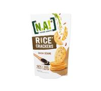 N.A! - Biscuits Apéritifs Crackers de Riz au Sésame sans Gluten - Snacking Sain et Gourmand - -60% de Matières Grasses - le paquet de 85g - Le Lot De 4