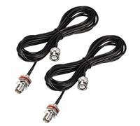 N/A BNC mâle à Femelle câble de raccordement coaxial 50 ohms 10 Pieds RG174 2pcs