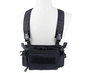 N / A Camouflage Gilet tactique Airsoft Ammo Box Rig et Poitrine Camo Downhill Tactical Vest 5,56 pouces, 0,354 pouces Gilet tactique