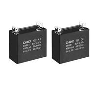 N/A CBB61 Condensateur de Course 450V AC 8uF Doule Insert Condensateurs Film Polypropylène Métallisé pour Ventilateur de Plafond 2pcs