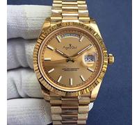 N-A Classique Mode Hommes Jour Date Or Argent Noir Bleu Automatique Mécanique en Acier Inoxydable Saphir Sport Vert Cadran Romain Montres 36mm Plein Or
