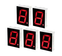 N/A Common Cathode 10 Broches 1 bit 7 Segments 1,34 x 0,94 x 0,41 Pouces 1 Pouces Affichage LED Rouge Tube numérique 5pcs