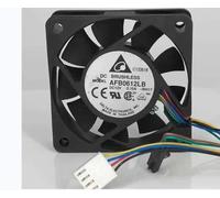 N / A Cooling Fan AFB0612LB,Server Cooler Fan AFB0612LB 12V 0.10A, Temperature Control CPU Cooling Fan for 6CM 4-wire