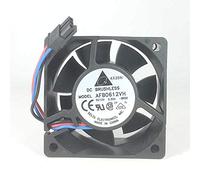 N+A Cooling Fan AFB0612VH-R00,Server Cooler Fan 12V 0.30A AFB0612VH-R00, Three-wire Double Ball Case Fan for 60x60x25mm