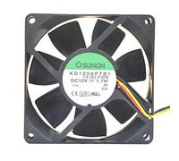 N / A Cooling Fan KD1208PTB1,Server Cooler Fan KD1208PTB1 12V 1.7W, Computer Motherboard Mute Supply Fan for 80x80x25mm 2-wire