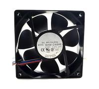 N+A Cooling Fan WFB1248H,Server Cooler Fan WFB1248H 48V 0.20A, Server Large air Volume Waterproof Fan for 120x120*x38mm 3wire