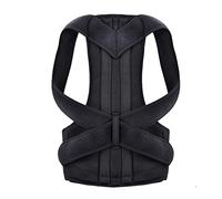 n/a Corrector for Men Women Brace Clavicle Support Stop Slouching and Hunching Adjustable Back Trainer (Color Black, Size : Medium)