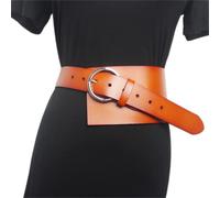 n/a Courroies Larges for Femmes Véritable Cuir Corset Ceinture Cummerbund Femelle Robe Ceintures Décorer la Ceinture Accessoire (Color : C, Size : One)