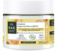 N.A.E. - Masque Cheveux Nutrition 4 en 1 - Cheveux Secs - Aux Huiles de Noyau d'Abricot Bio et d'Amande Douce Bio - Soin Cheveux - Certifié Bio - 98% d'Ingrédients d'Origine Naturelle - Pot de 300 ml