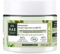 N.A.E. - Masque Cheveux Réparation 4 en 1 - Cheveux Abîmés - A l'Huile d'Olive Bio et Extrait de Basilic Bio - Soin Cheveux - Certifié Bio - 98% d'Ingrédients d'Origine Naturelle - Pot de 300 ml